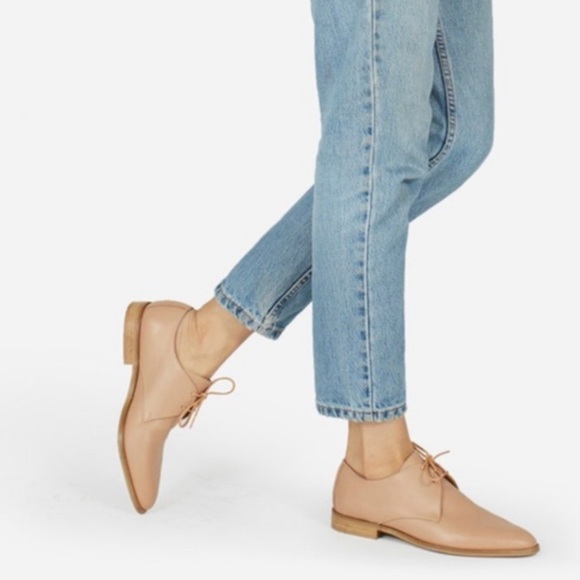 Everlane Italian Leather The Modern Oxford Blush 9 - Picture 2 of 7